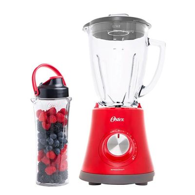 Kit Oster Super Chef Liquidificador E Jarra Blend N Go Vermelho 220V