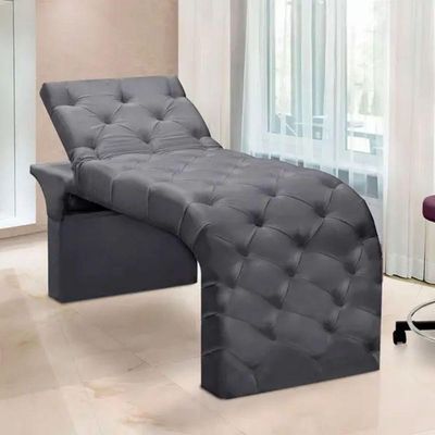 Maca Estofada Estética Cílios Regulável Spa Suede Ana Clara Cinza