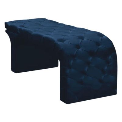 Maca Estofada Estética Cílios Regulável Spa Suede Ana Clara Azul Marinho