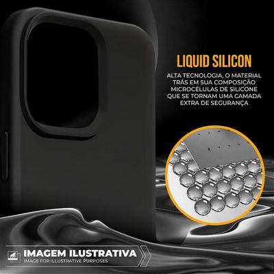 Kit Capa Silicon Premium e Película Hydrogel Privacidade para iPhone 16 Pro Max - Gshield