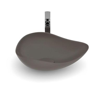 Cuba De Apoio Oval 540x375mm Ruy Ohtake Roca Café Acabamento Fosco - A327a13668