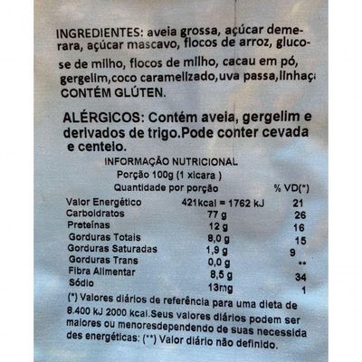 Granola - Cacau - A Granel 500g