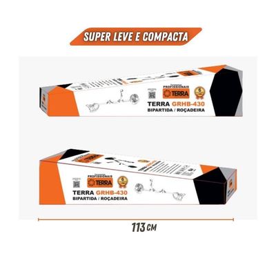 Máquina De Cortar Grama á Gasolina Terra Grhb-430 43cc 1,7hp