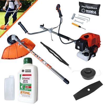 Roçadeira Profissional Bipartida Terra Grhb430 + óleo Stihl