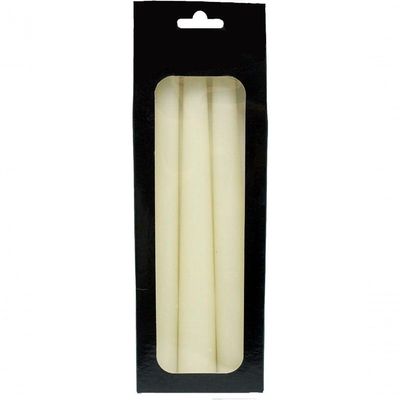 Conjunto 6 Vela Decoração Natalina Branca Para Castiçal 21cm