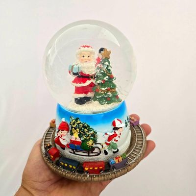 Enfeite Globo De Natal Musical- Neve- Led Colorido 16.50cm