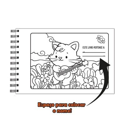 Kit 2 Livro De Colorir Cuties 128 Páginas Capi E Kittie