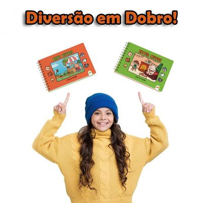 Kit 2 Livro De Colorir Cuties 128 Páginas Capi E Kittie