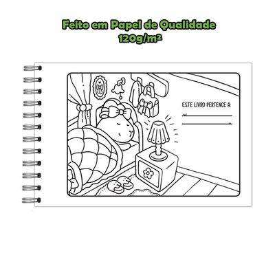 Kit 2 Livro De Colorir Cuties 128 Páginas Capi E Kittie