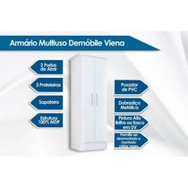 Armário Multiuso Infantil Viena c/ 2 Portas Cafe Touch - Demóbile