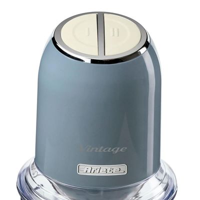 Processador de alimentos Ariete 438 Vintage azul 2 velocidades 400w 600ml 220 volts