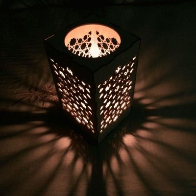 Castiçal Star Com Vela Eletrônica - Preto