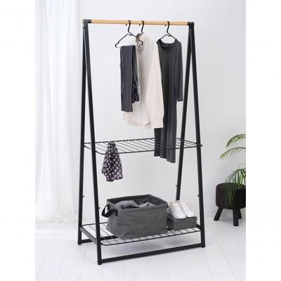 Cesto De Roupa Dobrável 35 Litros Brabantia Pimenta Preta