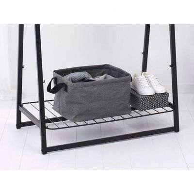 Cesto De Roupa Dobrável 35 Litros Brabantia Pimenta Preta
