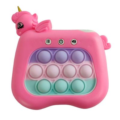 Pop It Mini Game Interativo Unicornio Luz Som 4 Modos Jogo Relaxante Anti Portatil Criança Toys