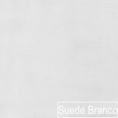 Kit Diva Recamier Diana 120cm Lado Esquerdo E 2 Poltronas Classic Suede Amarena Móveis Branco
