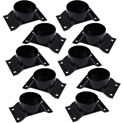 Kit 10 Chapinhas Elevada Com Tubo Pés Palito 5/16 Preto