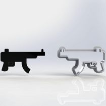 Cortador Free Fire Arma Mod 1 Tamanho 5 Cm
