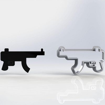 Cortador Free Fire Arma Mod 1 Tamanho 5 Cm