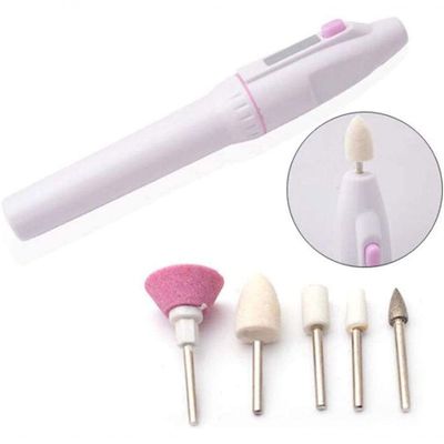 Ferramenta Elétrica De Manicure E Pedicure Para Polimento De Unhas, Lixa De Unha Pilhas
