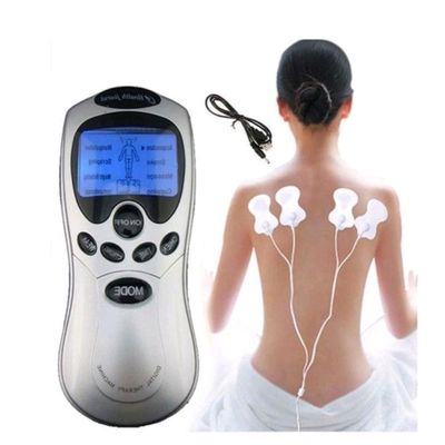 Aparelho Massageador Eletroestimulador Fisioterapia E Acupuntura Portatil 4 Eletrodos Cx