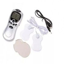 Aparelho Massageador Eletroestimulador Fisioterapia E Acupuntura Portatil 4 Eletrodos Cx