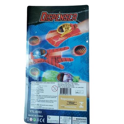 Luva Homem Aranha Luz E Som Lança Discos Vingadores