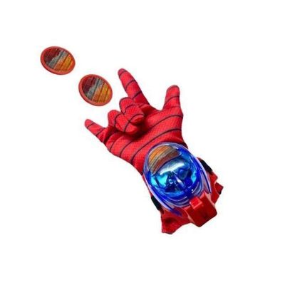 Luva Homem Aranha Luz E Som Lança Discos Vingadores