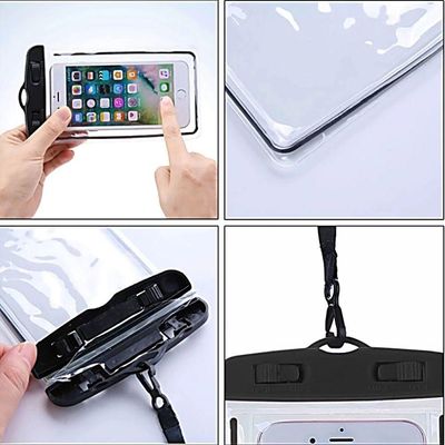 Capa Bolsa Impermeável 2 Travas Proteção Para Mergulho Telefone Móvel Câmera