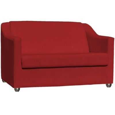Kit Namoradeira Decorativa + 2 Poltronas Para Sala Manicure Recepção Consultório Mila Suede