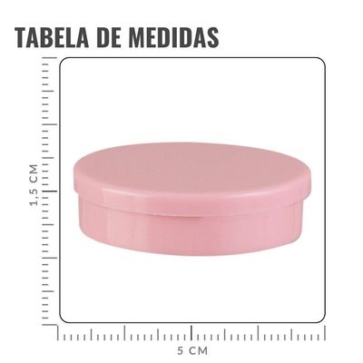 Mini Latinha Para Lembrancinha Rosa - 10 Unidades