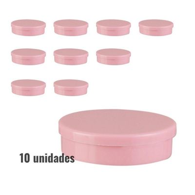 Mini Latinha Para Lembrancinha Rosa - 10 Unidades