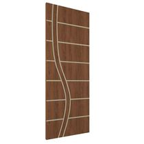Kit 4 Portas De Madeira Frisada U.v 210cm X 80cm - R70ss Imbuia