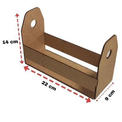 Porta Guardanapo E Sachê Em Mdf - Kit 5 Unidades