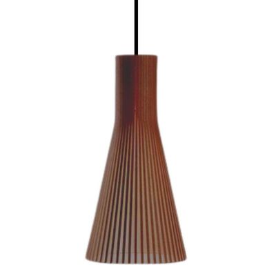 Luminária Teto Tipo Pendente Funil Mdf - Completa Cor: Mdf Cru