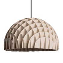 Luminária Teto Tipo Pendente Colméia Mdf - Completa Cor: Mdf Cru