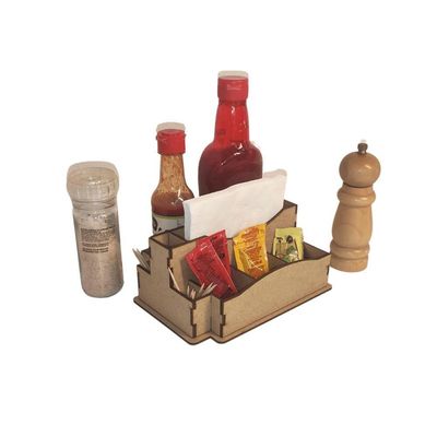 Porta Guardanapo E Sachê Em Mdf - Kit 10 Unidades