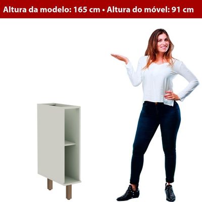 Balcão De Cozinha Genialflex Iluminata Hortelã