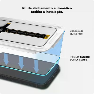 Kit Capa Anti-Slip e Pelicula Ultra Glass para iPhone 15 Pro - Gshield