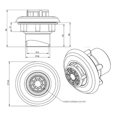 Dispositivo Nível Slim Para Piscinas De Vinil 400590 Fluidra