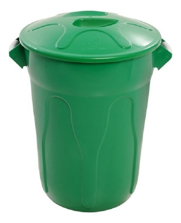 Lixeira Para Cozinha Com Tampa Capacidade 60 Litros Verde Cr60 Verde