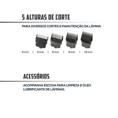 Cortador de Cabelos Britânia BCR20SG Sem Fio Bivolt