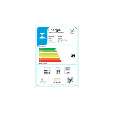 Freezer Horizontal 99L Philco PFH105B 2 em 1 220V