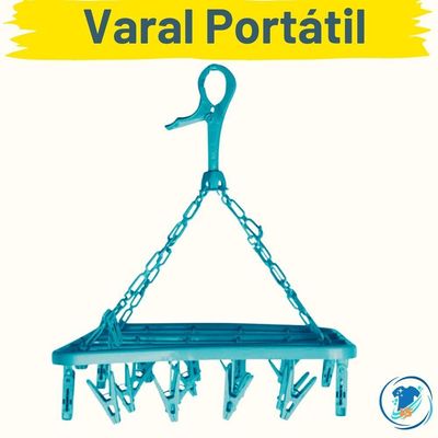 Varal Redondo 24 Prendedores Ideal Para Roupas íntimas