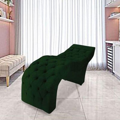 Maca Estofada Estética Cílios Salão Spa Suede Maiara Verde