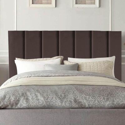 Cabeceira Estofada Cama Box Casal 140 Cm Laura Veludo Marrom