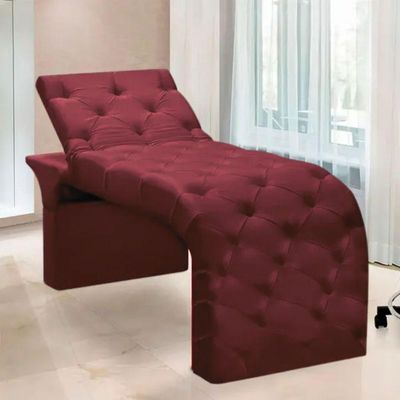 Maca Estofada Estética Cílios Regulável Spa Suede Ana Clara Bordô