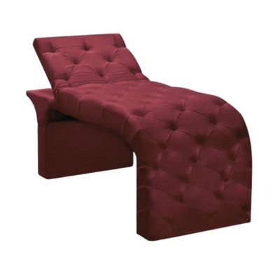 Maca Estofada Estética Cílios Regulável Spa Suede Ana Clara Bordô