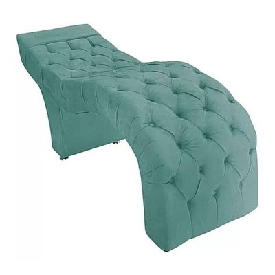 Maca Estofada Estética Cílios Salão Spa Suede Maiara Azul Tiffany