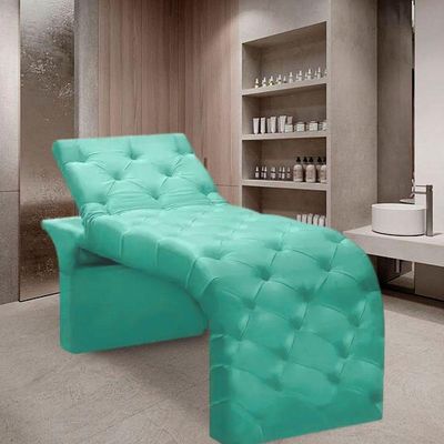 Maca Estofada Estética Cílios Regulável Spa Suede Ana Clara Azul Tiffany